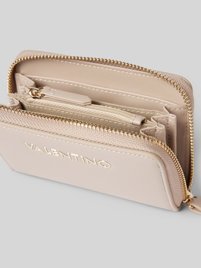 VALENTINO BAGS Portemonnaie mit Label-Applikation Modell 'ZERO' Beige 3