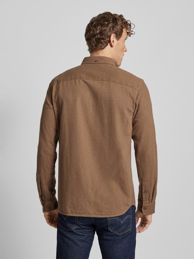 Jack & Jones Premium Vrijetijdsoverhemd met button-downkraag, model ‘BROOK’ Beige - 5