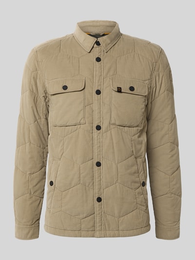 PME Legend Overhemdjack met drukknoopsluiting Beige - 2