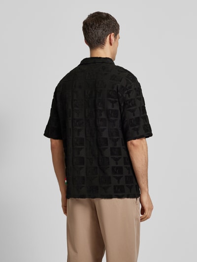 Carlo Colucci Regular Fit Poloshirt mit Knopfleiste Modell 'BEACHWEAR' Black 5