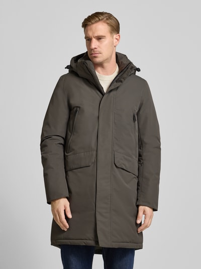 ECOALF Parka mit Kapuze und Pattentaschen Modell 'NEW ICEBERG' Hellgrau 4