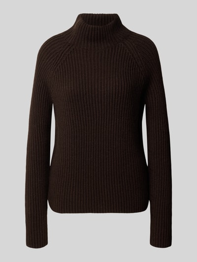 DRYKORN Strickpullover mit Stehkragen Modell 'ARWEN' Dunkelbraun 1