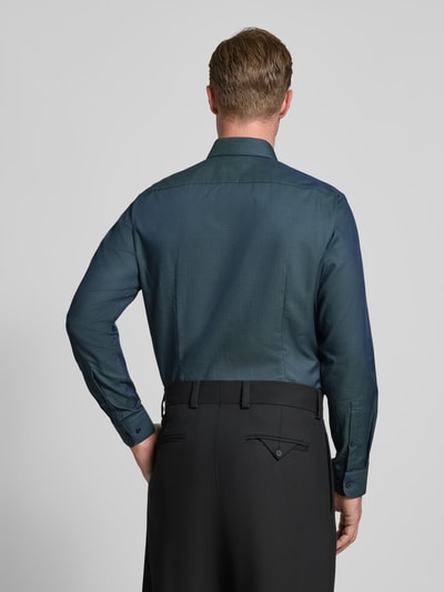 Jake*s Regular fit zakelijk overhemd met kentkraag Flessengroen - 5