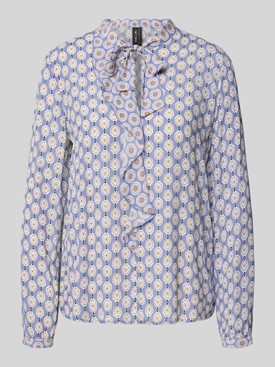 Marc Cain Regular fit blouse met all-over motiefprint Lavendel - 2