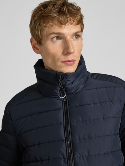 Superdry Gewatteerd jack met opstaande kraag, model 'Fuji' Donkerblauw - 3