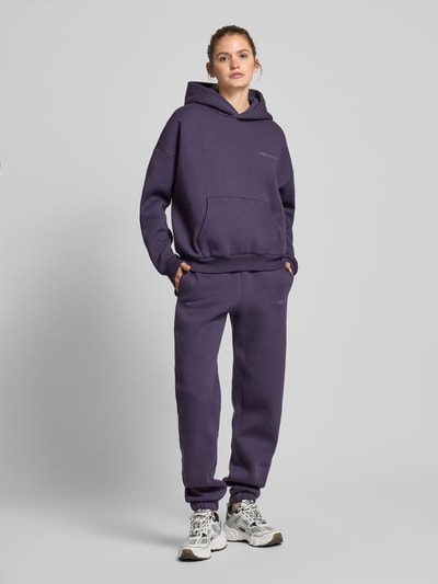 Review Sweatpants mit Label-Print Purple 1