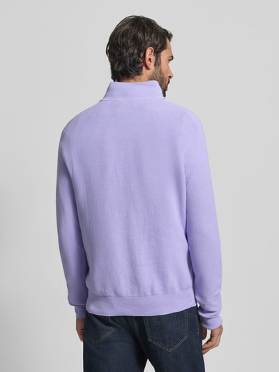 Polo Ralph Lauren Gebreide pullover met labelstitching Lavendel - 5