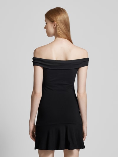 Noisy May Off shoulder-jurk met deelnaad, model 'NEW SIGNE' Zwart - 5