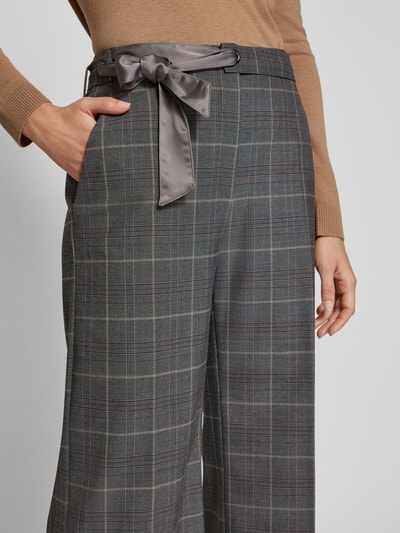 s.Oliver BLACK LABEL Regular Fit Culotte mit Bindegürtel Mittelgrau 3