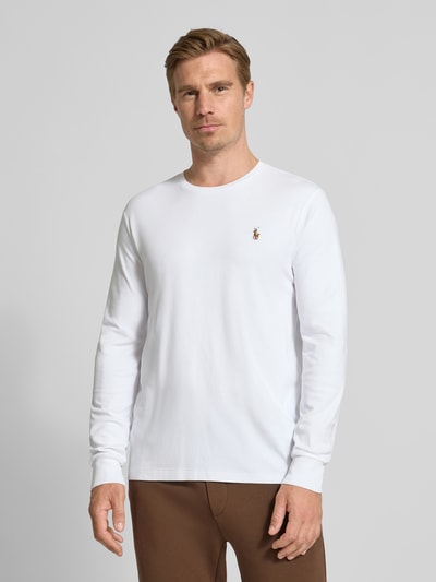 Polo Ralph Lauren Longsleeve mit gerippten Abschlüssen Weiss 4