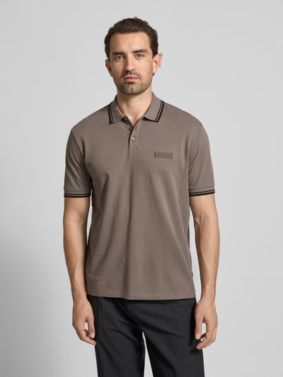 ARMANI EXCHANGE Regular Fit Poloshirt mit Knopfleiste Mittelgrau 4