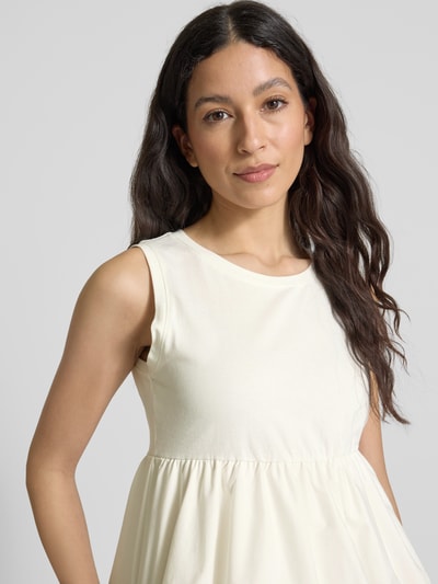 ICHI Tanktop mit ausgestellter Rockpartie Modell 'MALLIA' Offwhite 3