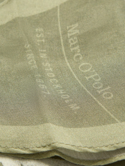 Marc O'Polo Schal aus Baumwoll-Cupro-Mix Oliv 2