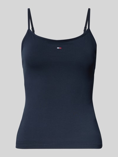 Tommy Jeans Slim Fit Trägertop aus Baumwoll-Mix Marine 2