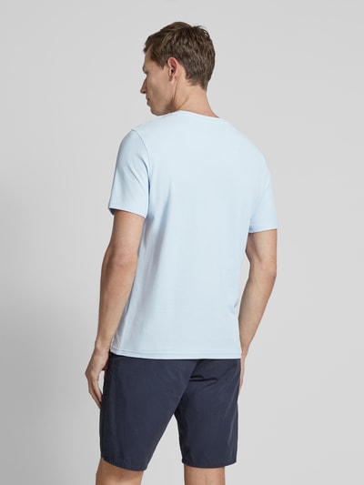 MCNEAL T-shirt met geribde ronde hals Lichtblauw - 5