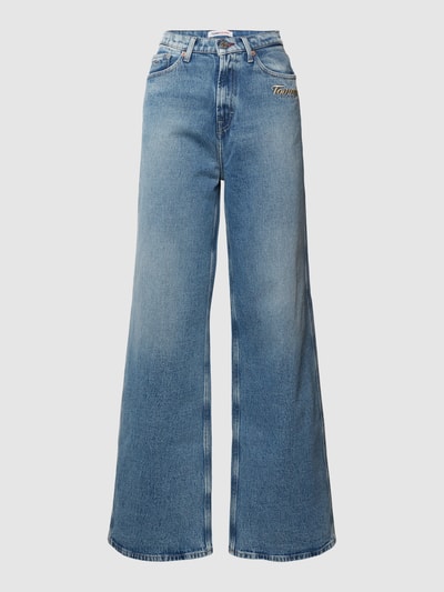 Tommy Jeans Flared jeans met labelstitchings, model 'CLAIRE HIGH RISE WIDE' Jeansblauw - 2