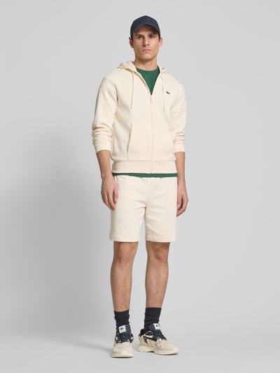 Lacoste Sweatjacke mit Label-Patch Offwhite 1