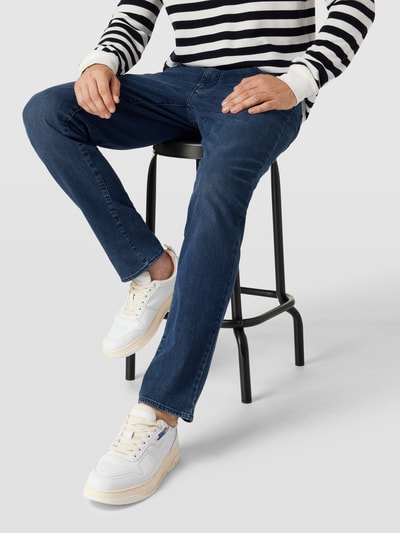 Brax Straight fit jeans met labeldetail, model 'CADIZ' Blauw - 3