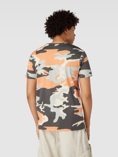 Alpha Industries T-Shirt mit Camouflage-Muster Orange 5