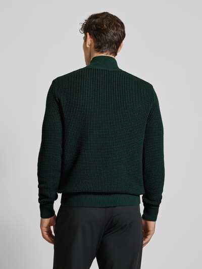 BOSS Gebreide pullover met ribboorden Groen - 5