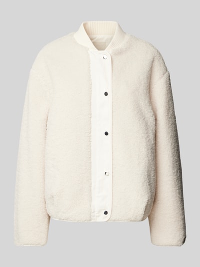 OPUS Fleecejacke mit Stehkragen Modell 'Helda' Offwhite 2