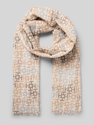 Hemisphere Schal aus Kaschmir-Mix mit Seiden-Anteil Beige 1