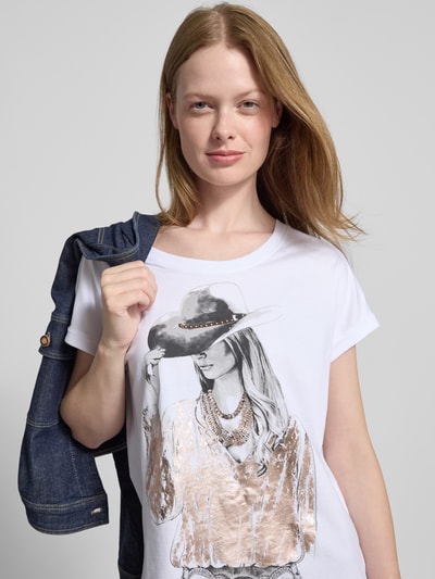 Betty Barclay Regular fit T-shirt met motiefprint, model 'Juli' Wit - 3