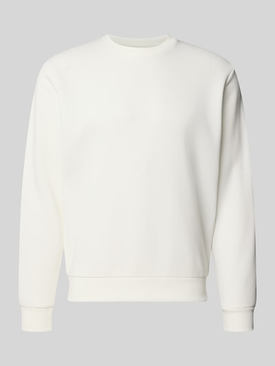 Productfoto, sweatshirt met ronde hals model 'BRADLEY' van JACK & JONES, materiaalmix met katoen, los model, ribboorden, heren