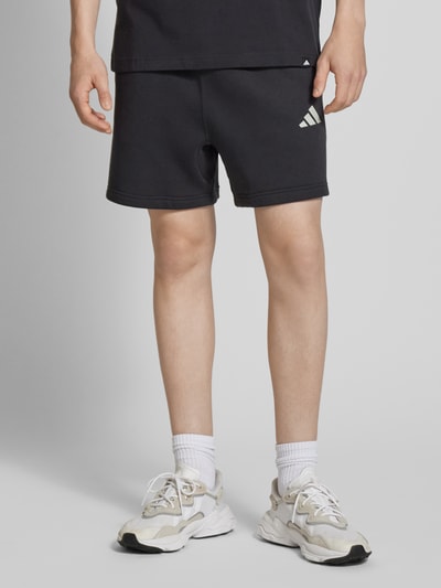 ADIDAS SPORTSWEAR Sweatshorts met viscose en labelprint Zwart - 4