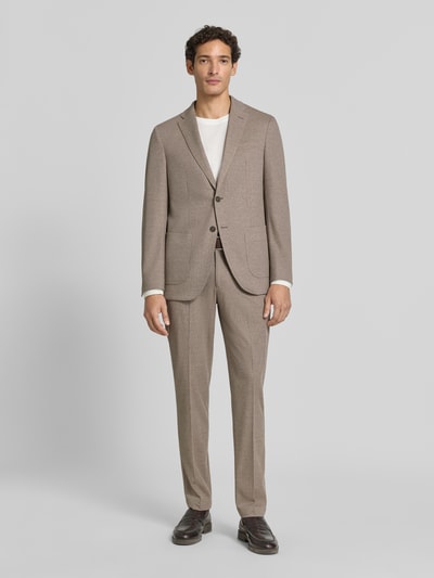 Pierre Cardin Fein strukturiertes Slim Fit 2-Knopf-Sakko Modell 'Michel' Hellbraun 1