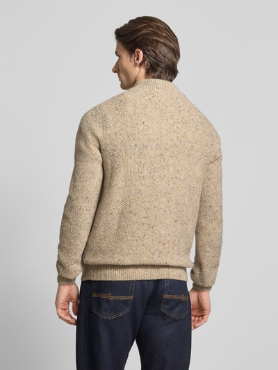 Fynch-Hatton Strickpullover mit gerippten Abschlüssen Hellgrau 5