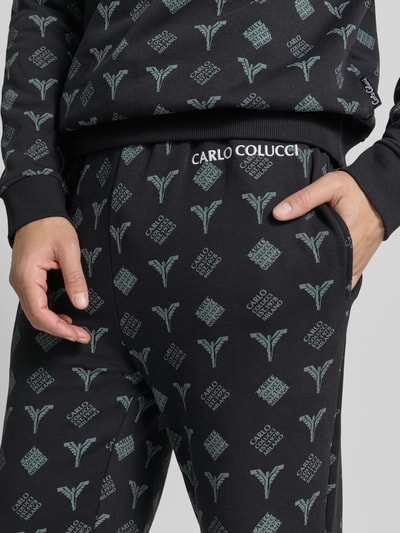 CARLO COLUCCI Sweatpants mit elastischem Bund Black 3