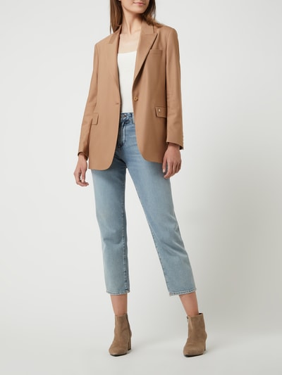 MOS MOSH Blazer van katoenmix, model 'Terry' Beige - 1