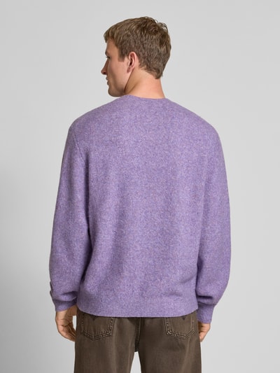 Carhartt Work In Progress Gebreide pullover met ribboorden Lila - 5