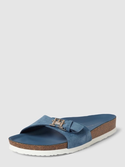 Tommy Hilfiger Slides mit Label-Applikation Modell 'MULE' Hellblau 1