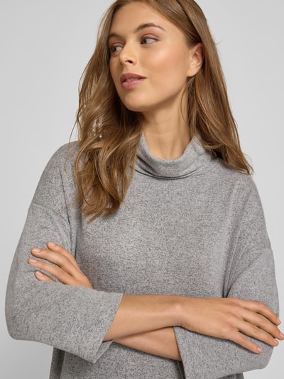 Soyaconcept Longsleeve mit Rollkragen Modell 'Biara' Mittelgrau Melange 3