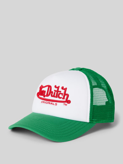 Von Dutch Trucker Cap mit Label-Stitching Modell 'ATLANTA' Gruen 1