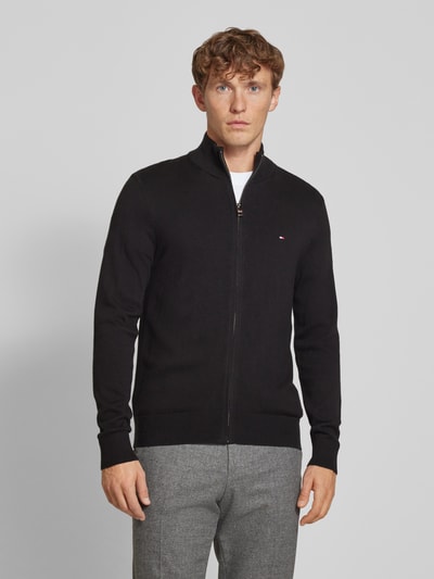 Tommy Hilfiger Strickjacke mit Stehkragen Black 4