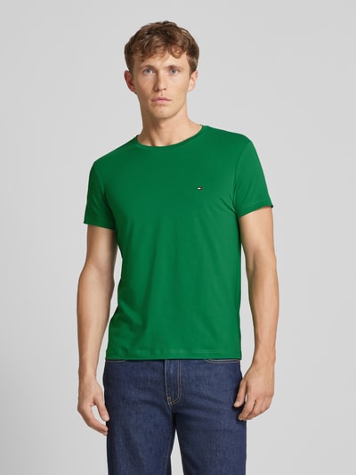 Tommy Hilfiger Slim fit T-shirt met ronde hals Lichtgroen - 4