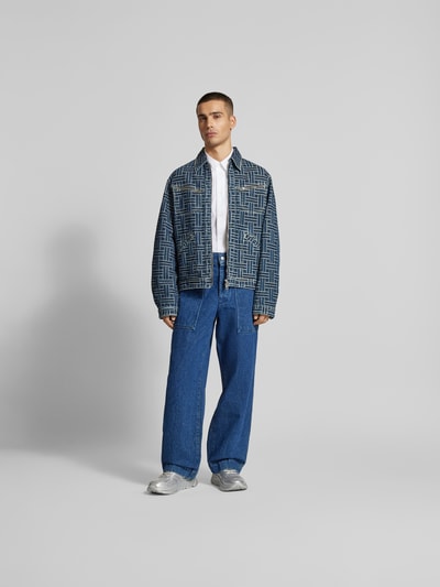 Kenzo Jeansjacke mit Reißverschluss Jeansblau 1