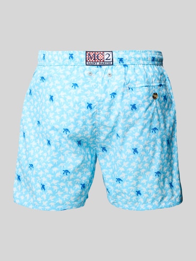 MC2 Saint Barth Relaxed fit zwembroek met tunnelkoord Lichtblauw - 3
