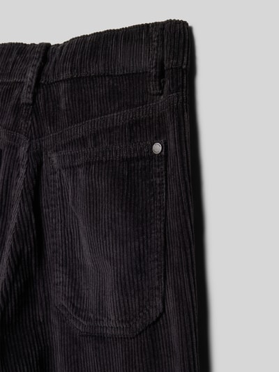 s.Oliver RED LABEL Relaxed fit corduroy broek van pure katoen, model 'BAGGY' Zwart - 2