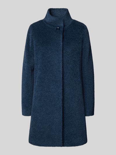 ICONS Cinzia Rocca Płaszcz wełniany ze stójką Ciemnoniebieski 2