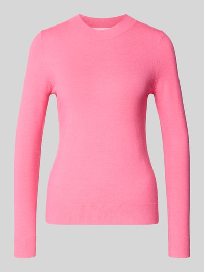 Christian Berg Woman Sweter z dzianiny z mieszanki wiskozy z okrągłym dekoltem Mocnoróżowy 2