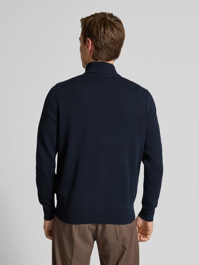 bugatti Regular fit bomberjack van puur katoen met ritssluiting Marineblauw - 5