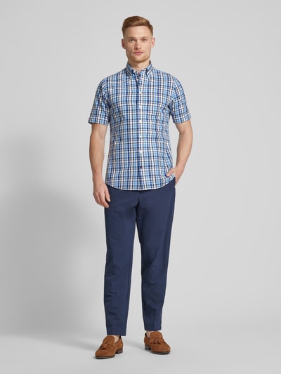 Tommy Hilfiger Regular fit zakelijk overhemd met button-downkraag Bleu - 1