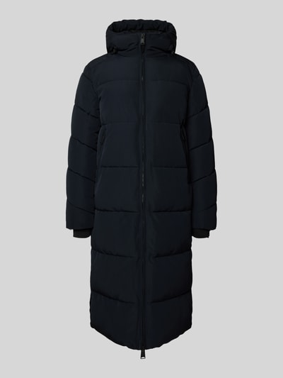 WITHBLACK Płaszcz pikowany z kapturem Ciemnoniebieski 2