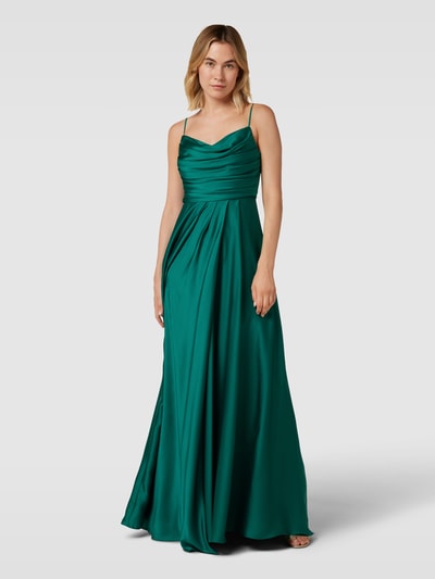 TROYDEN COLLECTION Abendkleid mit Spaghettiträgern Smaragd 4