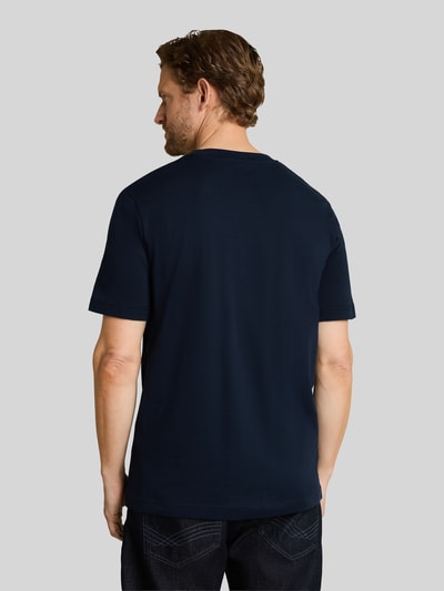Tom Tailor Regular Fit T-Shirt aus reiner Baumwolle Marine 5