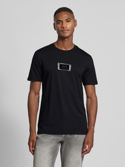Antony Morato T-shirt met labelprint Zwart - 4